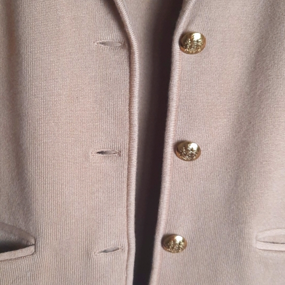 Lauren Ralph Lauren Knitted Blazer in color Tan, XS - Picture 9 of 16